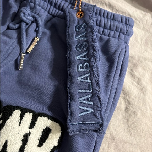 Valabasas “Mute” Navy Blue Fleece Sweats. - Picture 2 of 8